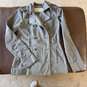 Obey Women's Classic Gray Pea Coat